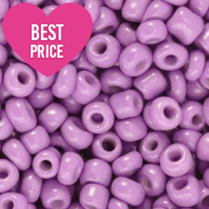 Perles de rocailles 8/0 (3mm) Violet orchid&eacute;e