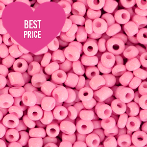 Perles de rocailles 8/0 (3mm) Rose punch