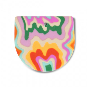 Pendentifs en polym&egrave;re Multicolore