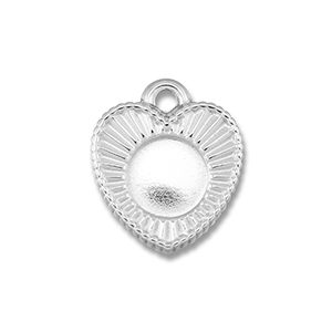 BY31&reg; Breloques en acier Inox avec serti pour SS34 flatback Argent&eacute;