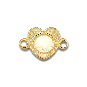 BY31&reg; Connecteur en acier Inox avec serti pour SS20 flatback Dor&eacute;