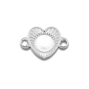 BY31&reg; Connecteur en acier Inox avec serti pour SS16 flatback Argent&eacute;