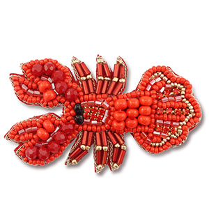 Broches cancer Rouge-dor&eacute;