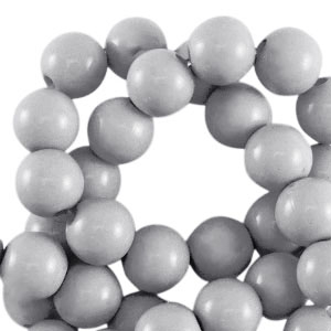 Perles acryliques 4 mm brillant Gris