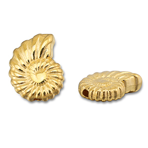 Perles en m&eacute;tal DQ coquille Dor&eacute; (sans nickel)