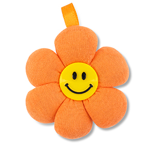 Pendentifs accroche-regard fleur Orange-jaune-noir
