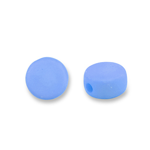 Perles acryliques disque Bleu