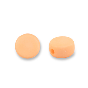 Perles acryliques disque Orange