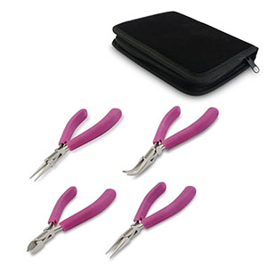 Beadalon trousse d'outils de 4 pi&egrave;ces Noir/violet-argent&eacute;