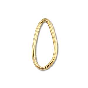 Appr&ecirc;ts en acier Inox connecteur ovale Dor&eacute;