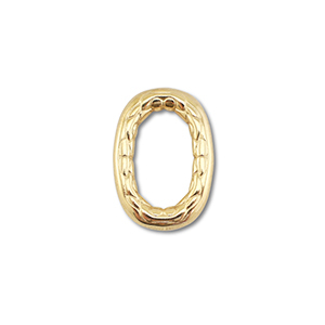Appr&ecirc;ts en acier Inox connecteur ovale Dor&eacute;