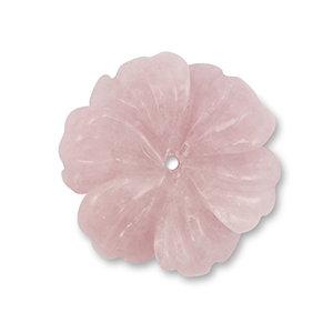 Pierres naturelles perles Quartz Rose fleur Rose clair