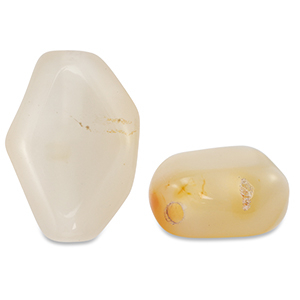 Pierres naturelles perles Agate irr&eacute;gulier Beige