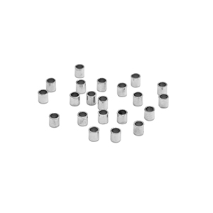 Perles en acier Inox perles &agrave; &eacute;craser tubes 1.5mm Argent&eacute;
