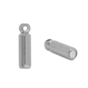 Appr&ecirc;ts en acier Inox embout pour broches / pins Argent&eacute;