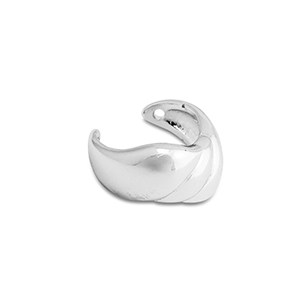 Boucles d'oreilles en acier inox ear cuff Argent&eacute;