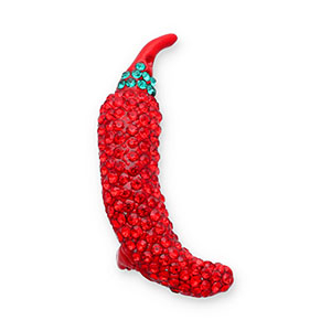 Broches piment Rouge-vert