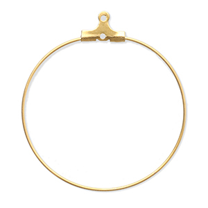 Appr&ecirc;ts en acier Inox supports boucles d'oreilles cr&eacute;oles Dor&eacute;