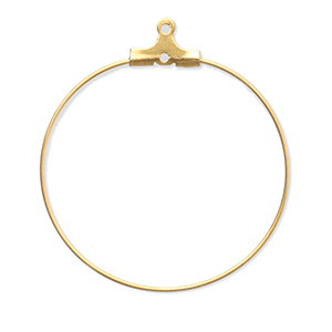 Appr&ecirc;ts en acier Inox supports boucles d'oreilles cr&eacute;oles Dor&eacute;