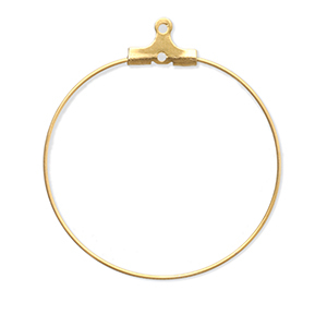 Appr&ecirc;ts en acier Inox supports boucles d'oreilles cr&eacute;oles Dor&eacute;