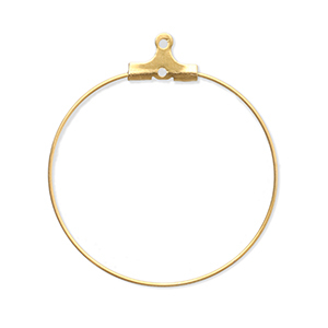 Appr&ecirc;ts en acier Inox supports boucles d'oreilles cr&eacute;oles Dor&eacute;