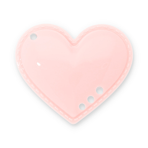 Pendentifs accroche-regard coeur Rose abricot clair