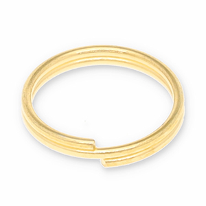 Appr&ecirc;ts en m&eacute;tal DQ anneau double Dor&eacute; (sans nickel)