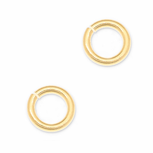 Appr&ecirc;ts en m&eacute;tal DQ anneau bris&eacute; Dor&eacute; (sans nickel)