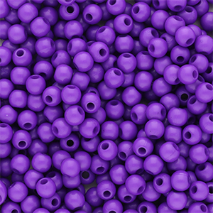 Perles acryliques 4 mm brillant Violet fonc&eacute;