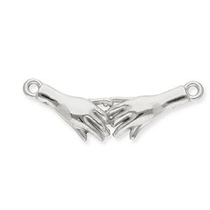 Appr&ecirc;ts en acier Inox connecteur promesse du petit doigt Argent&eacute;