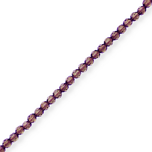 Perles &agrave; facettes Violet aubergine