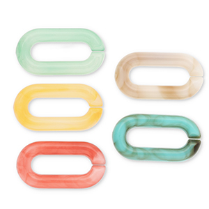 Cha&icirc;ne en acrylique 20 mm maillons s&eacute;par&eacute;s Multicolore