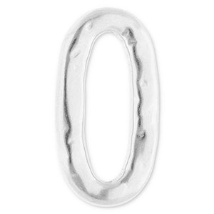 Appr&ecirc;ts en acier Inox connecteur ovale Argent&eacute;