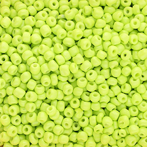 Perles de rocailles 6/0 (4 mm) Jaune citron