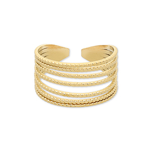 Bagues en acier Inox Dor&eacute;