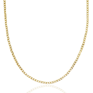 Colliers en acier Inox cha&icirc;ne maille Dor&eacute;