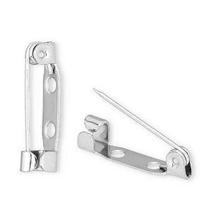 Appr&ecirc;ts en acier inox &eacute;pingle pour broche Argent&eacute;