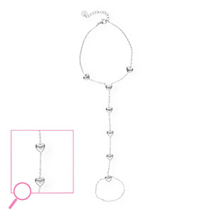 Bracelets en acier Inox c&oelig;urs Argent&eacute;