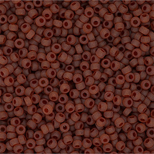 Perles de rocailles Miyuki 11/0 Matted Dk Topaz 11-0134F