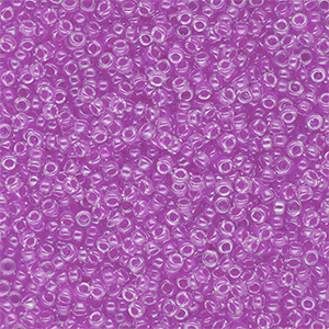 Perles de rocailles Miyuki 15/0 Violet Lined Crystal 15-0222