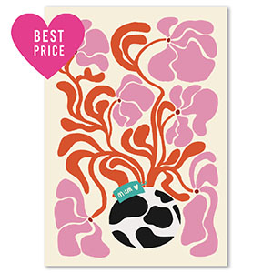 BY31&reg; Cartes &agrave; bijoux fleurs Blanc cass&eacute;-rouge-rose-noir