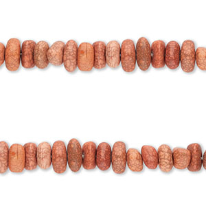 Perles en c&eacute;ramique en forme de galet Terracotta