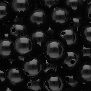 DQ Perles acryliques 14 mm brillant Black