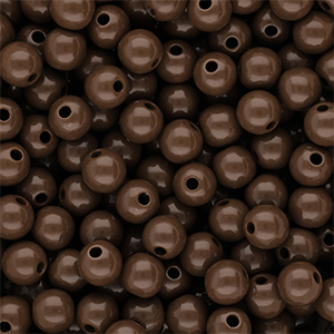DQ Perles acryliques 10 mm brillant Cappuccino brown 19-1220 TCX
