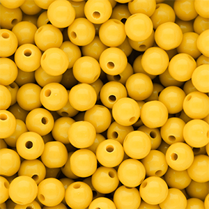 DQ Perles acryliques 10 mm brillant Vibrant yellow 13-0858 TCX