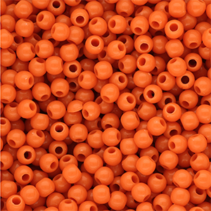 DQ Perles acryliques 6 mm brillant Orange peel 16-1359 TCX