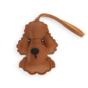 Pendentifs accroche-regard caniche Marron-noir