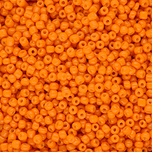 Perles de rocailles 12/0 (2 mm) Orange