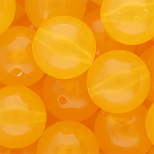 DQ&reg; Perles acryliques 20 mm brillant Jaune chaud