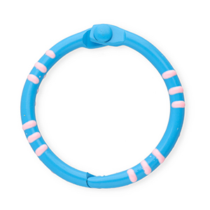Appr&ecirc;ts color&eacute;s anneau porte-cl&eacute;s Bleu fonc&eacute;-rose clair